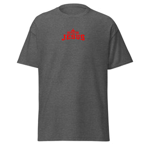 Rep For Jesus Men's T-Shirt (Red Logo)