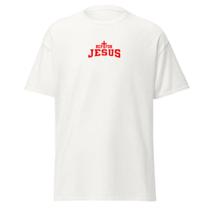 Rep For Jesus Men's T-Shirt (Red Logo)