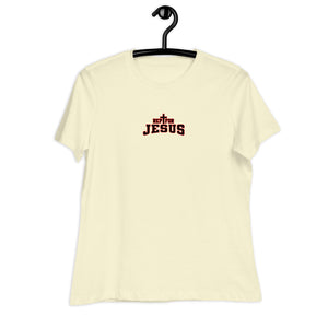 Rep For Jesus Women's T-Shirt (Black & Red Logo)