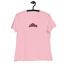 Load image into Gallery viewer, Rep For Jesus Women&#39;s T-Shirt (Black &amp; Red Logo)