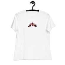 Load image into Gallery viewer, Rep For Jesus Women&#39;s T-Shirt (Black &amp; Red Logo)