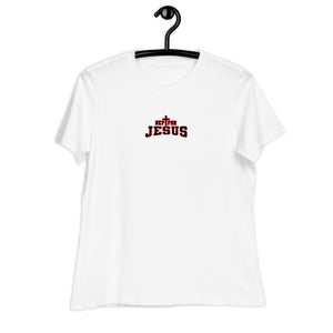 Rep For Jesus Women's T-Shirt (Black & Red Logo)