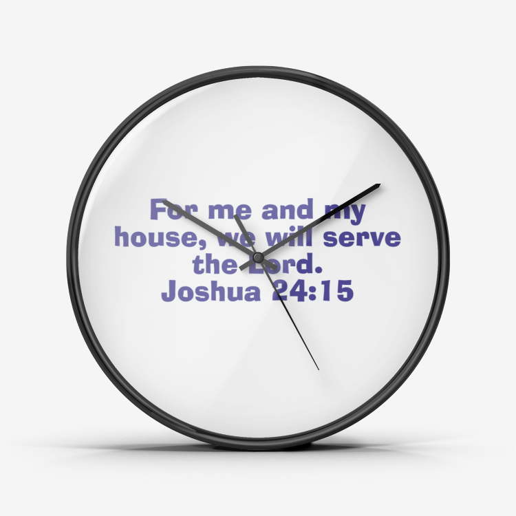 Serve The Lord Clock