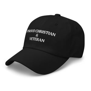 Proud Christian & Veteran Dad Hat