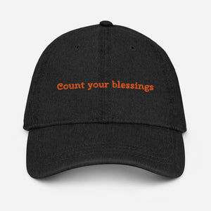 Count Your Blessings Denim Hat