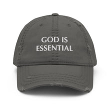 Load image into Gallery viewer, God Is Essential Distressed Dad Hat
