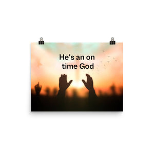On Time God Poster