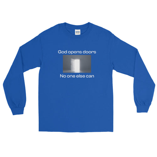 God Opens Doors Men's Long Sleeve