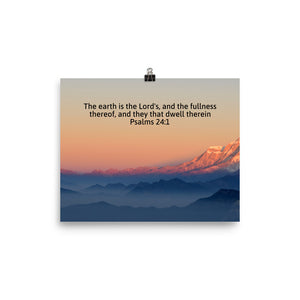 The Lord's Earth Poster