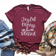 Load image into Gallery viewer, Merry &amp; Blessed Women’s T-Shirt