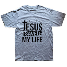Load image into Gallery viewer, Jesus Saved My Life Men&#39;s T-Shirt