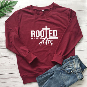Rooted In Christ Women's Long Sleeve