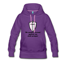 Load image into Gallery viewer, No Weapon Women’s Hoodie - purple
