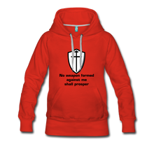 Load image into Gallery viewer, No Weapon Women’s Hoodie - red