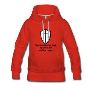 No Weapon Women’s Hoodie - red