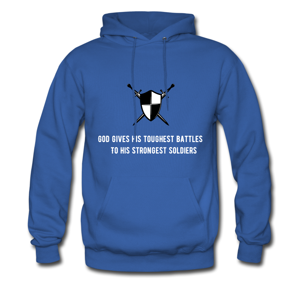 Toughest Battles Men's Hoodie - royal blue