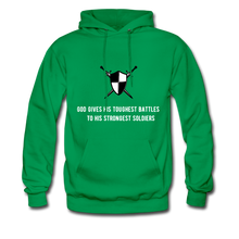 Load image into Gallery viewer, Toughest Battles Men&#39;s Hoodie - kelly green