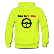 Load image into Gallery viewer, Has The Wheel Men&#39;s Hoodie - safety green