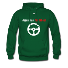 Load image into Gallery viewer, Has The Wheel Men&#39;s Hoodie (Dark) - forest green