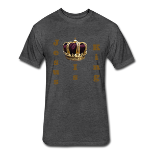 Jesus Is King T-Shirt - heather black