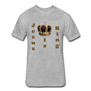 Jesus Is King T-Shirt - heather gray