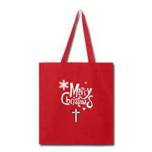 Load image into Gallery viewer, Merry Christmas Tote - red