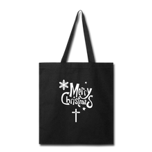 Load image into Gallery viewer, Merry Christmas Tote - black