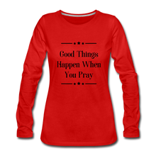 Load image into Gallery viewer, Good Things Women&#39;s Long Sleeve - red