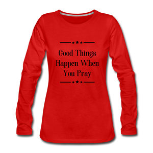 Good Things Women's Long Sleeve - red