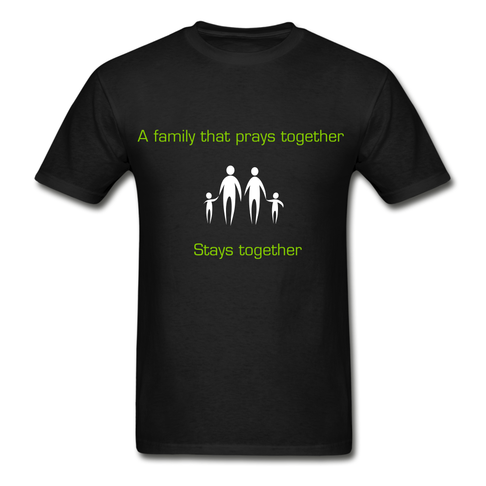 Prays Together Men's T-Shirt - black