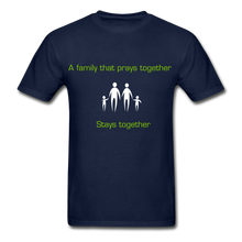 Load image into Gallery viewer, Prays Together Men&#39;s T-Shirt - navy
