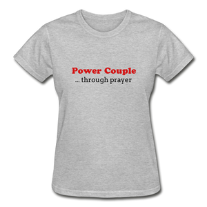 Power Couple Women's T-Shirt - heather gray