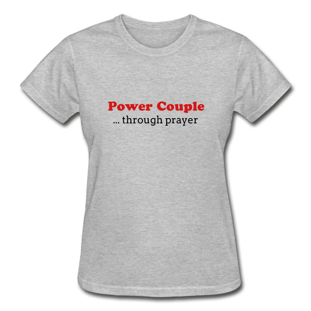 Power Couple Women's T-Shirt - heather gray