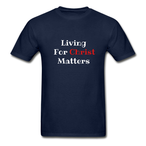 Christ Matters Men's T-Shirt - navy