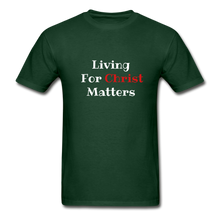 Load image into Gallery viewer, Christ Matters Men&#39;s T-Shirt - forest green