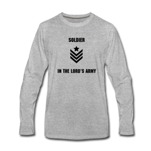Load image into Gallery viewer, Lord&#39;s Army Men&#39;s Long Sleeve - heather gray