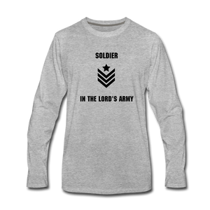 Lord's Army Men's Long Sleeve - heather gray