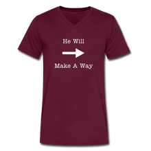 Load image into Gallery viewer, Make A Way Men&#39;s V-Neck - maroon