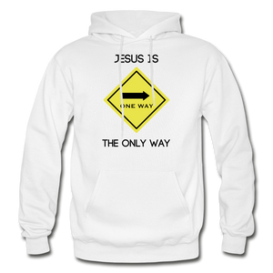 Only Way Men's Hoodie - white