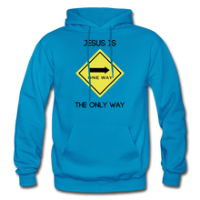 Load image into Gallery viewer, Only Way Men&#39;s Hoodie - turquoise
