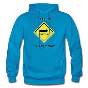 Only Way Men's Hoodie - turquoise