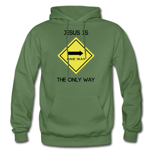 Only Way Men's Hoodie - military green