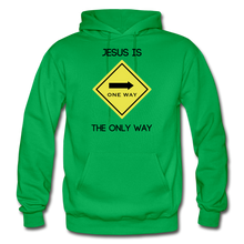 Load image into Gallery viewer, Only Way Men&#39;s Hoodie - kelly green