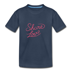 Share Love Kid's T-Shirt - navy