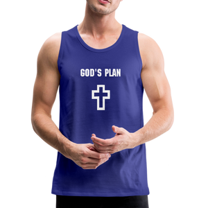 God's Plan Men's Tank - royal blue