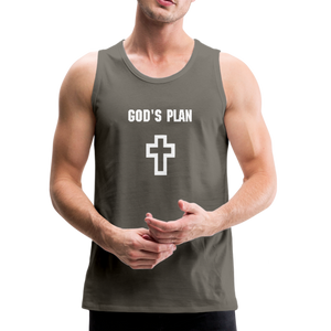 God's Plan Men's Tank - asphalt gray
