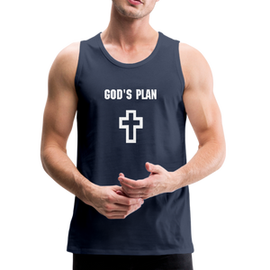 God's Plan Men's Tank - navy