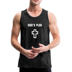 God's Plan Men's Tank - charcoal gray