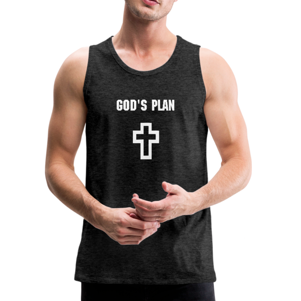 God's Plan Men's Tank - charcoal gray