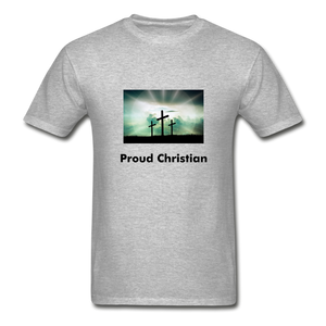 Proud Christian Men's T-Shirt - heather gray